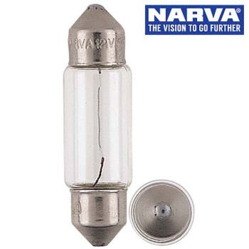 Narva 47254 - 12V 5W SV8-5.8 Festoon Globes (Box of 10)